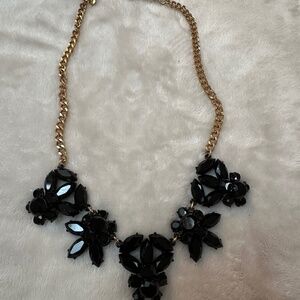 NWOT JCREW GOLD AND BLACK STATEMENT NECKLACE